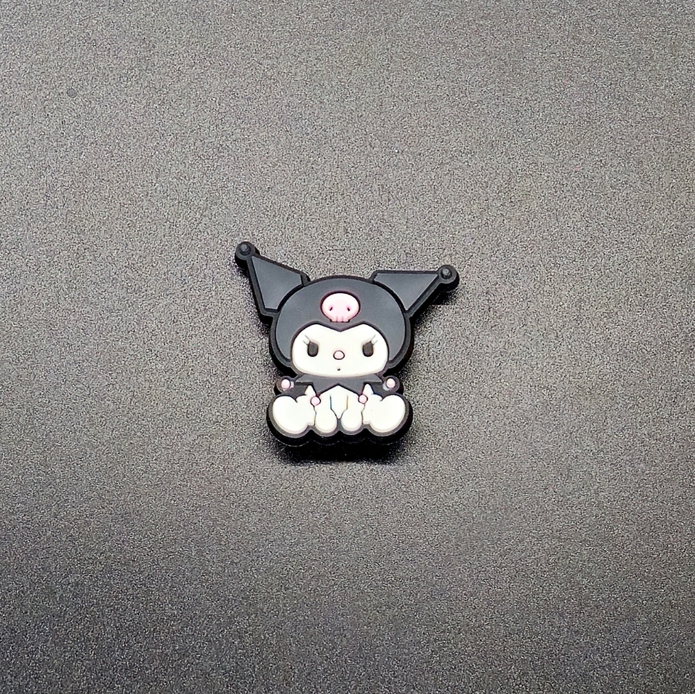 (5/$15) Sanrio Kuromi Croc Charm